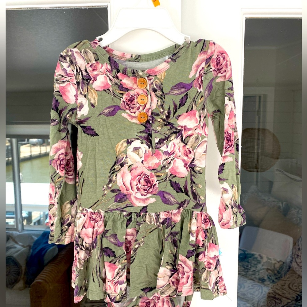 Posh Peanut rompers, selling as a bundle of 2 size 12 to 18 months